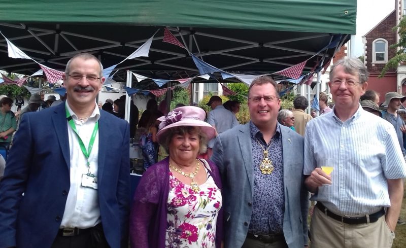 From left to right: Councillors Duncan Wood, Olwen Foggin, Lord Mayor Rob Hannaford and Councillor Keith Owen