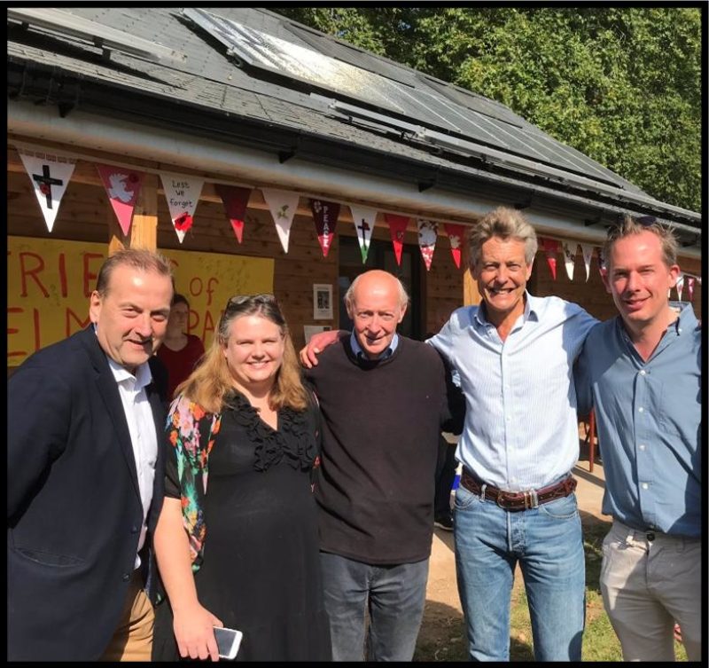 AboNewtown St Leonard’s Labour Councillors, Ben Bradshaw MP and City Council leader Phil Bialyk at the opening of the new Belmont Hut.