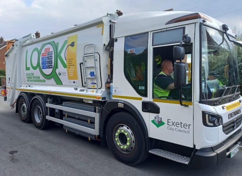 Exeter City Council Electric Powered Bin Lorry