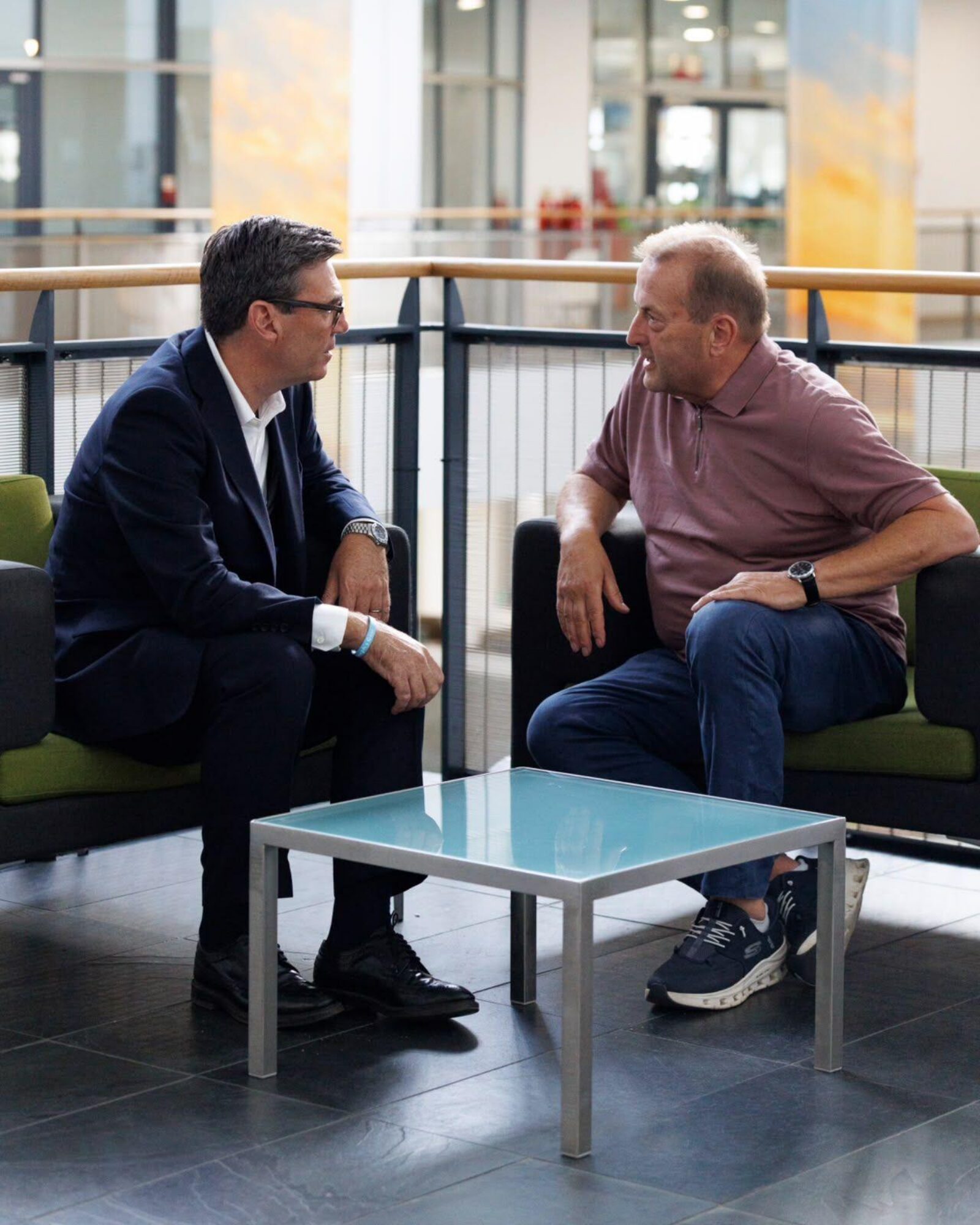 Cllr Phil Bialyk with the Prime Minister Andy Burnham MP in Exeter last month